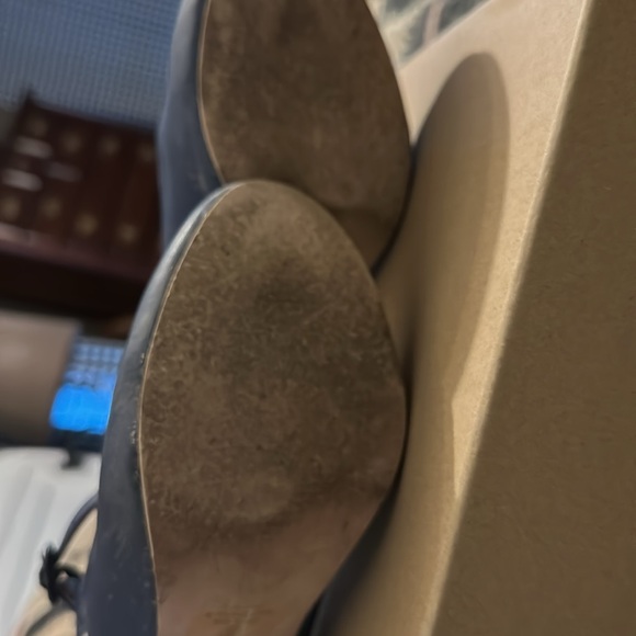 Chase and Chloe navy pumps.  Size 9
Cute details cut out. Buckle closure - Picture 6 of 6